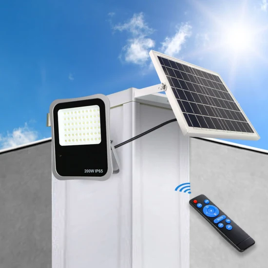 저렴한 휴대용 원격 제어 보안 SMD 12V 고품질 100W 태양광 투광 조명