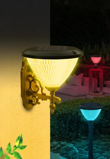Tuya LED 소형 태양광 조명 8W 야외 색상 황혼에서 새벽까지 RGB Bluetooth 스마트 투광 조명 변경