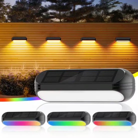 IP65 방수 LED 태양 램프 색상 변경 및 따뜻한 흰색 모드 벽 계단 장식에 대 한 태양 홍수 빛